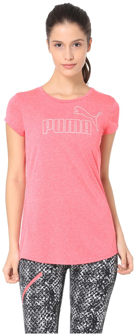 

Puma Women Solid Sports T-Shirt - Pink