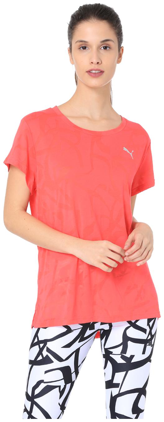 

Puma Women Solid Sports T-Shirt - Pink