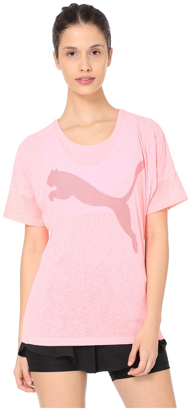 

Puma Women Solid Sports T-Shirt - Pink
