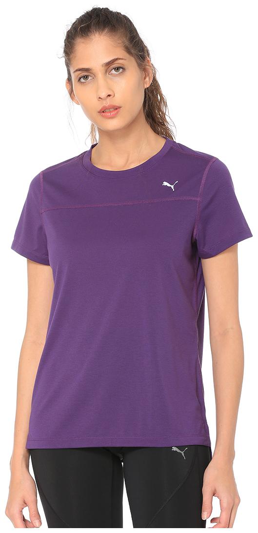 

Puma Women Blue Regular fit Round neck Polyester T shirt
