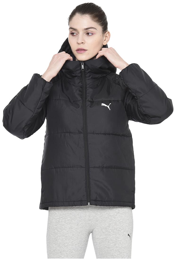 

Puma Women Solid Quilted Jacket - Black