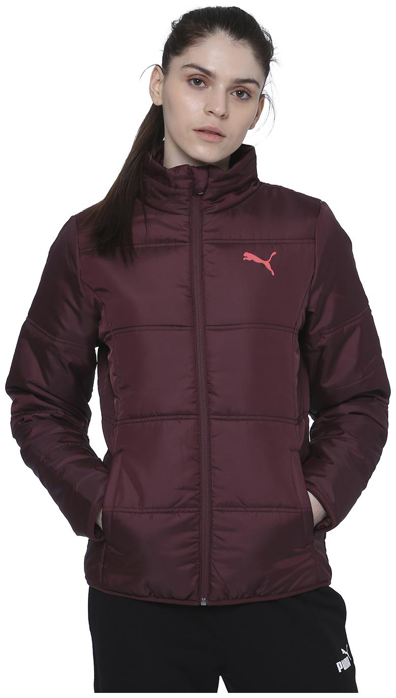 

Puma Women Solid Regular Jacket - Brown