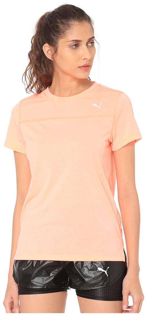 

Puma Women Pink Regular fit Round neck Polyester T shirt