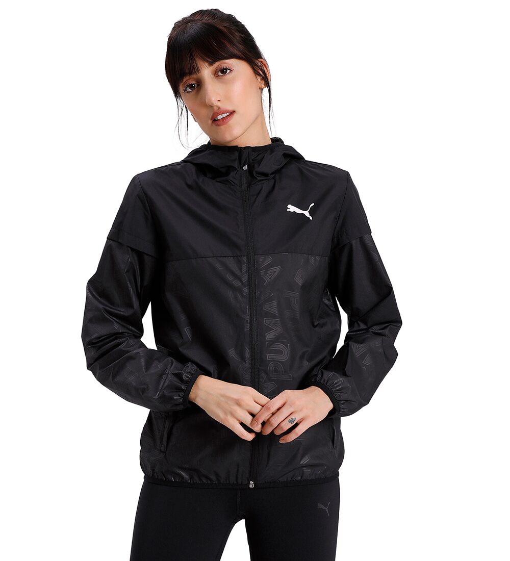 

Puma Women Printed Regular Jacket - Black