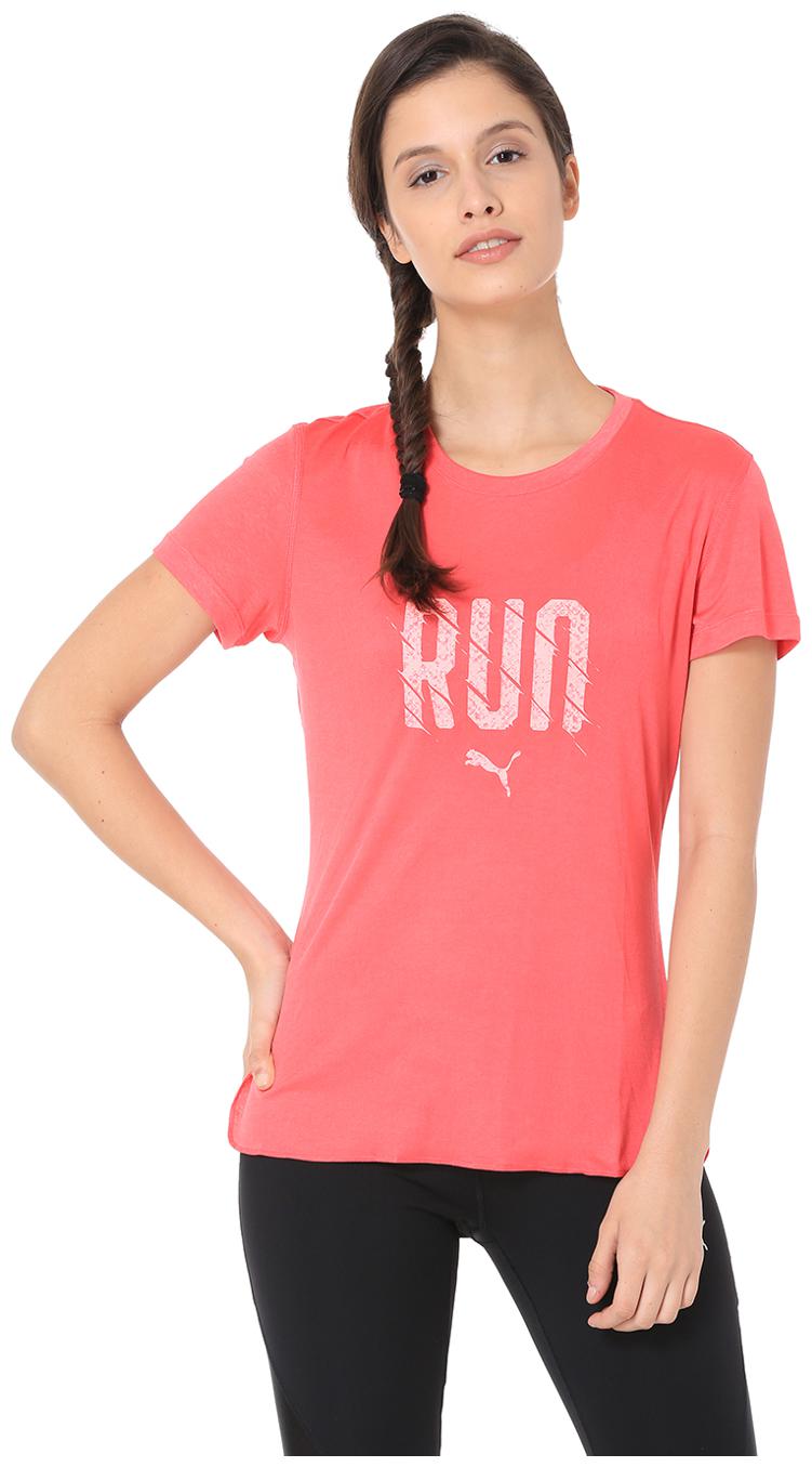 

Puma Women Solid Sports T-Shirt - Pink