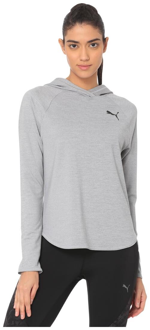

Puma Women Solid Hoodie - Grey