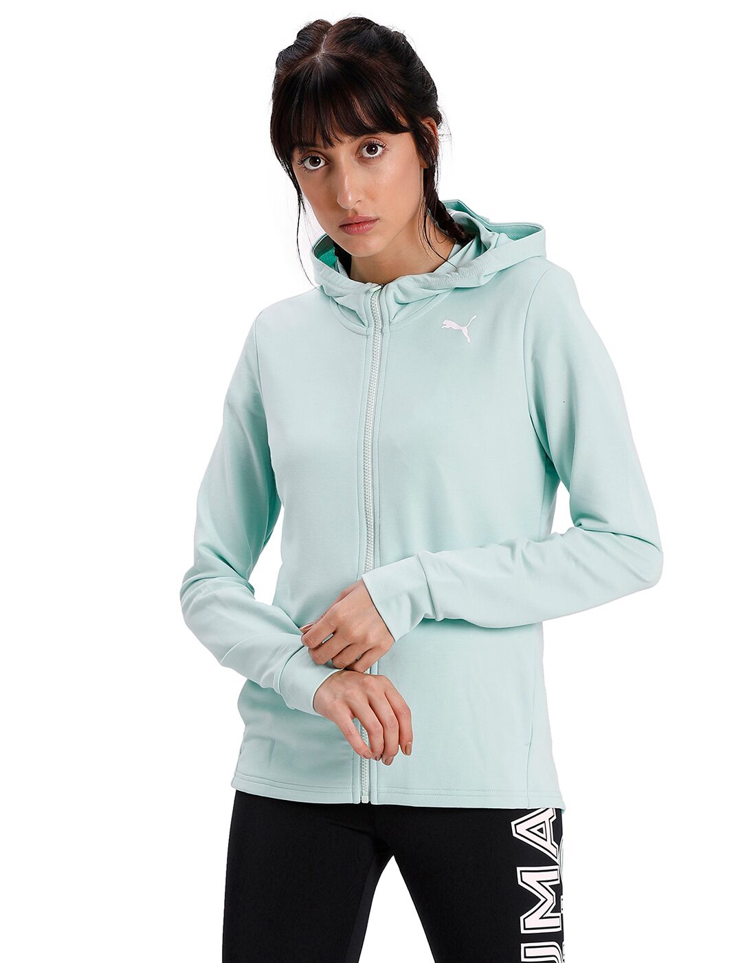 

Puma Women Solid Sweatshirt - Green