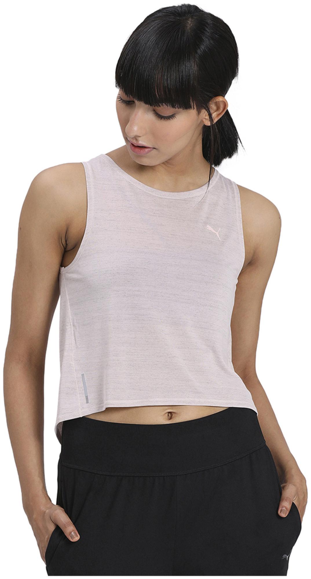 

Puma Women Beige Regular fit Round neck Polyester Tank top