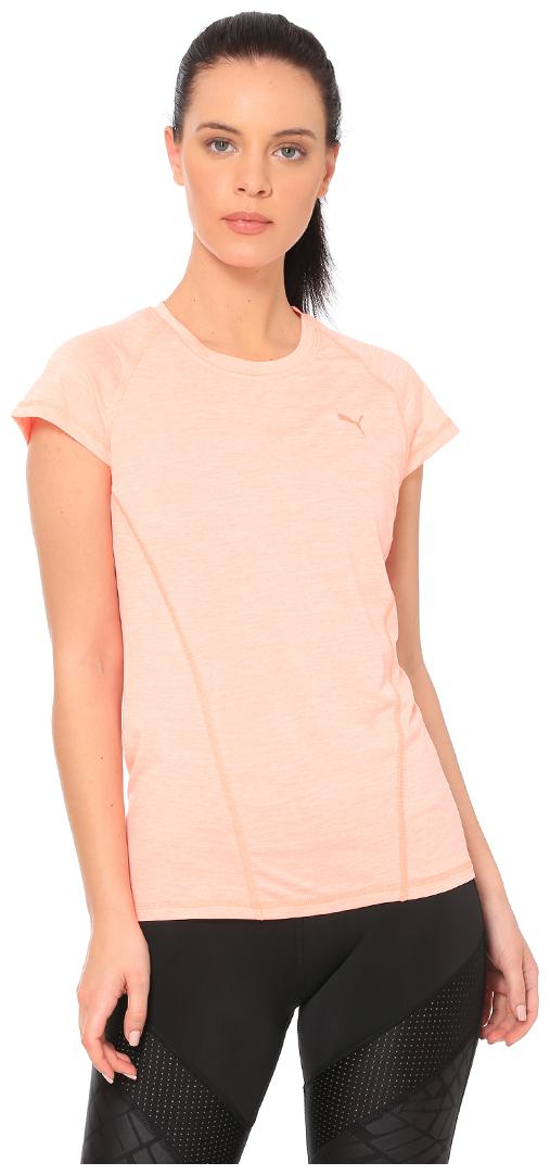 

Puma Women Pink Regular fit Round neck Polyester T shirt