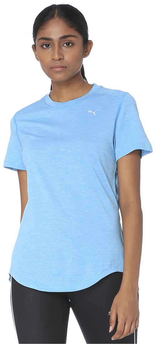 

Puma Women Blue Regular fit Round neck Polyester T shirt