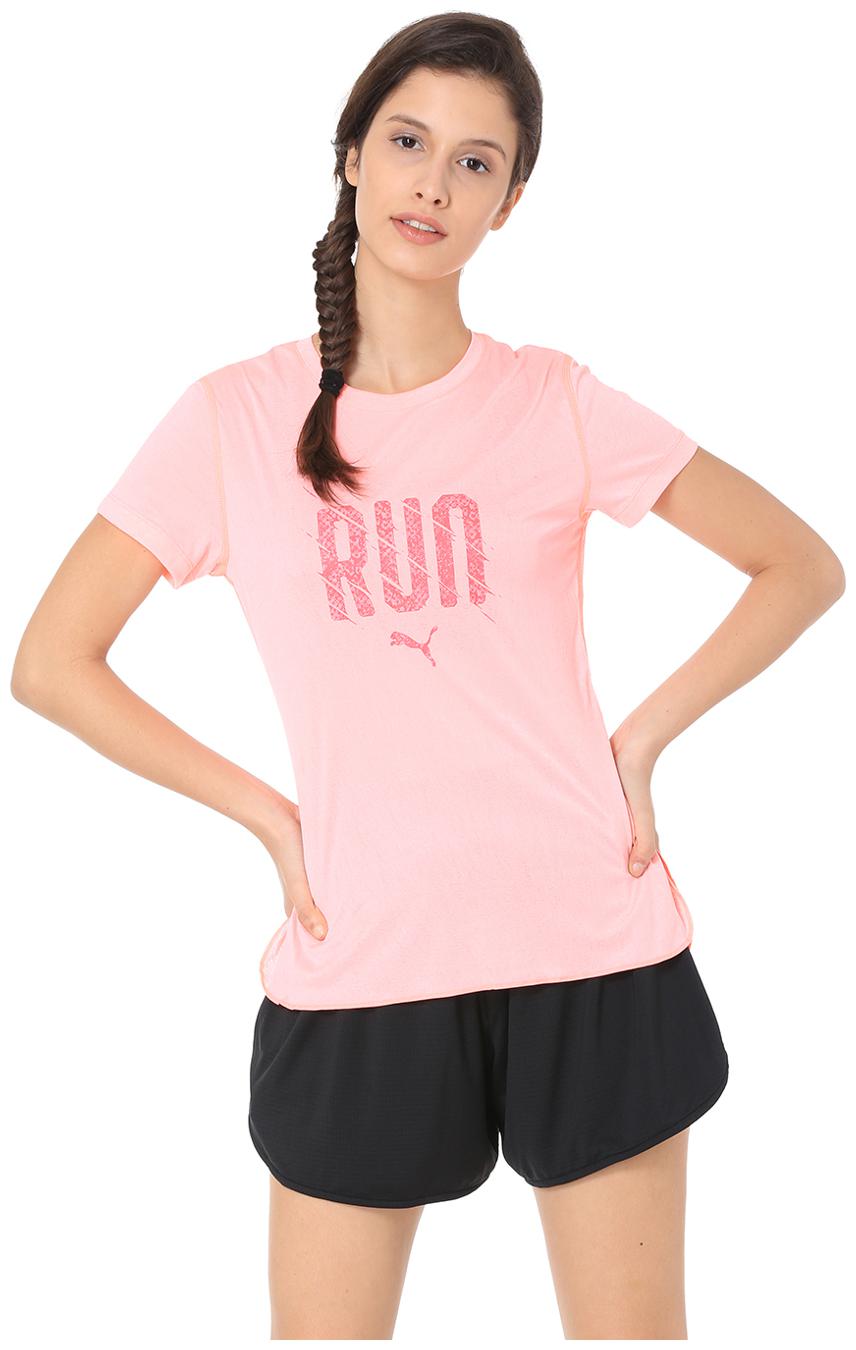 

Puma Women Solid Sports T-Shirt - Pink