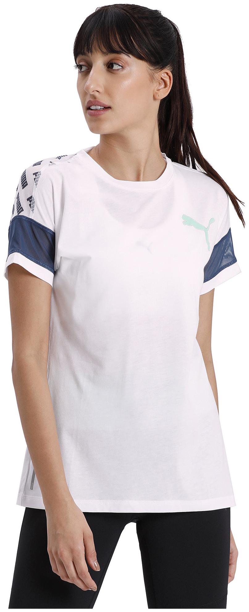 

Puma Women Printed Sports T-Shirt - White