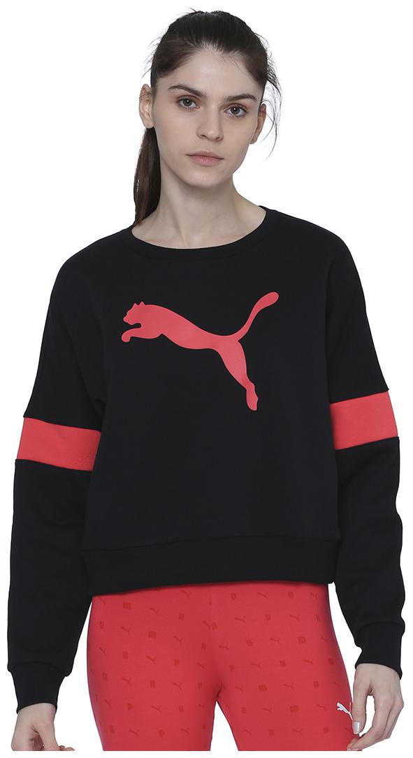 

Puma Women Printed Sweatshirt - Black
