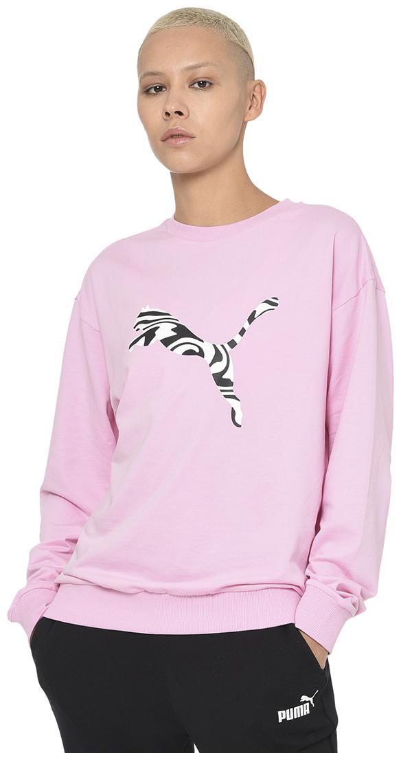 

Puma Women Printed Sweatshirt - Pink
