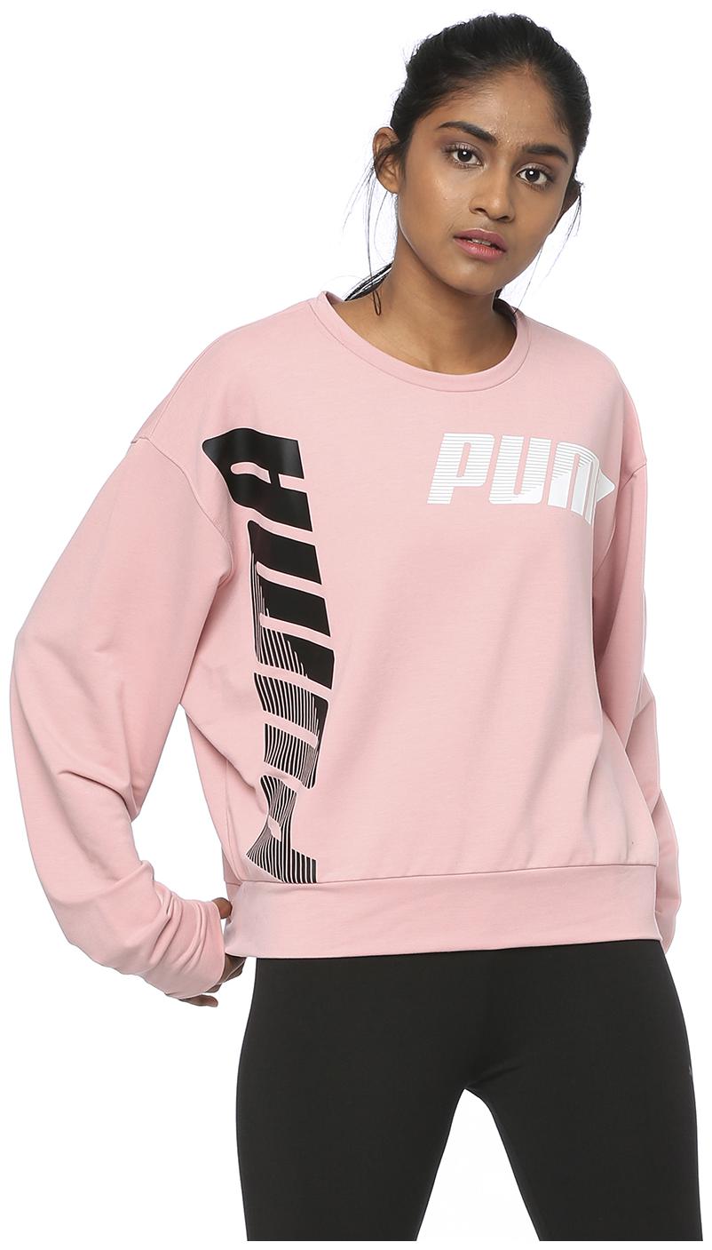 

Puma Women Printed Sweatshirt - Pink