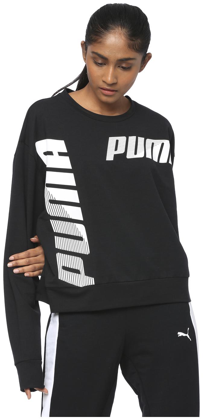 

Puma Women Printed Sweatshirt - Black