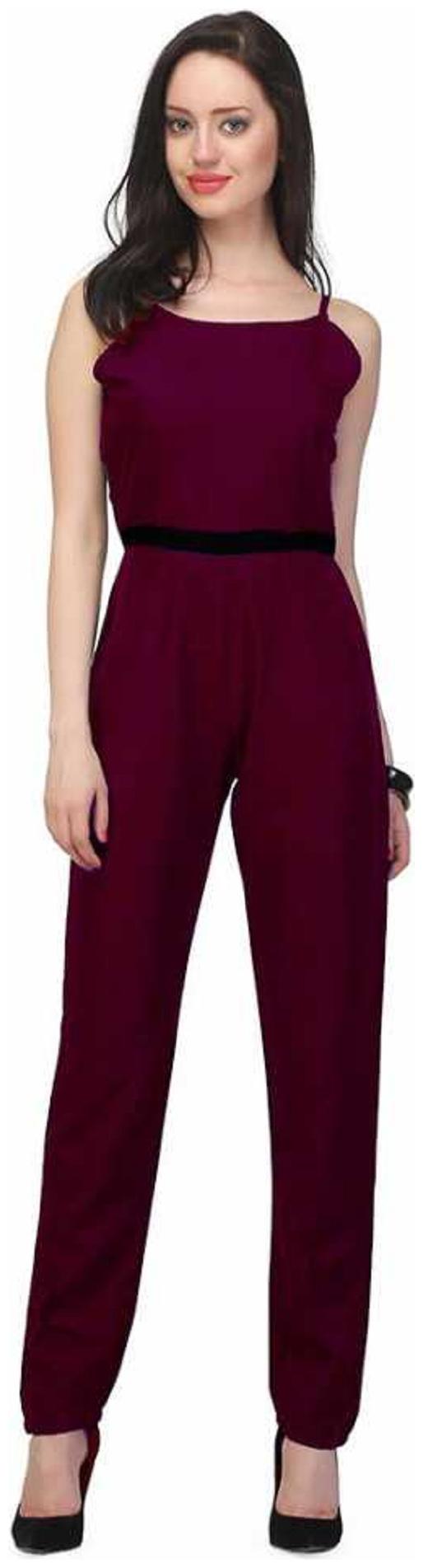

ZISAAN Solid Jumpsuit - Purple