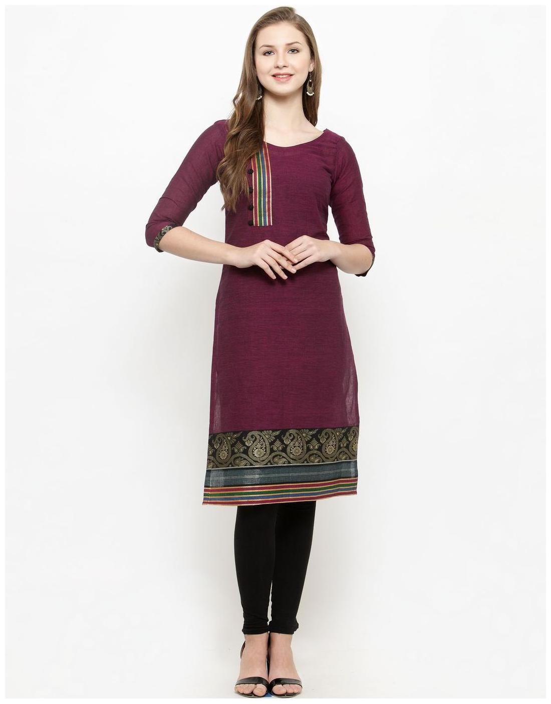 

Purple South Cotton Kurti