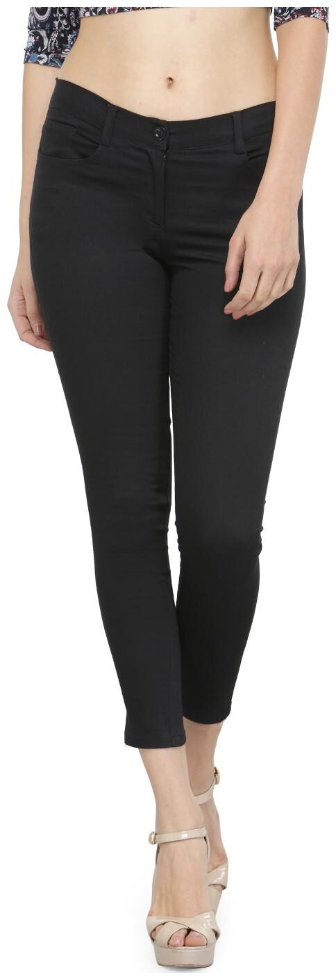 

Purplicious Women Black Straight fit Jegging