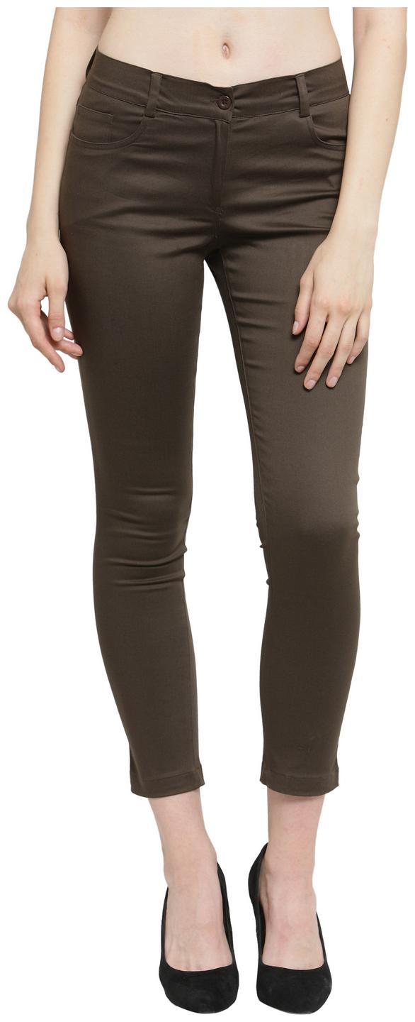 

Purplicious Women Brown Skinny fit Jegging
