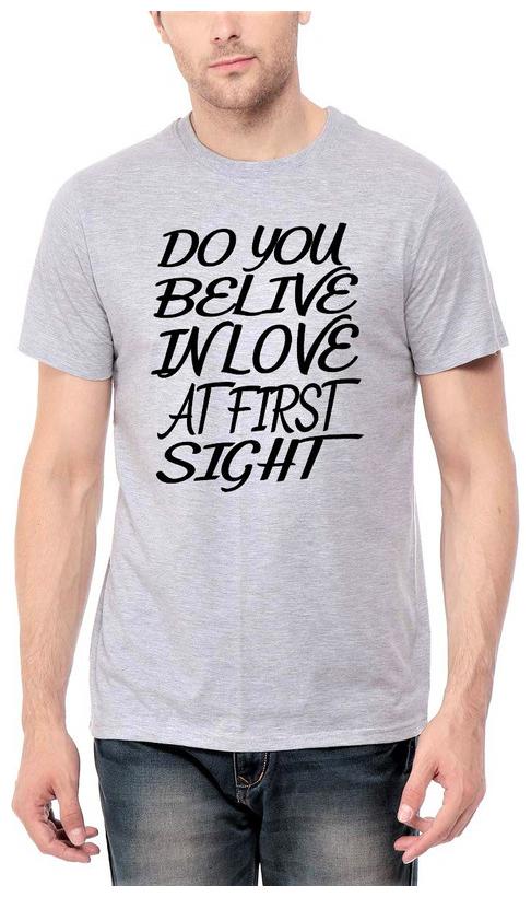 

Qamash Men Grey Regular fit Cotton Round neck T-Shirt - Pack Of 1