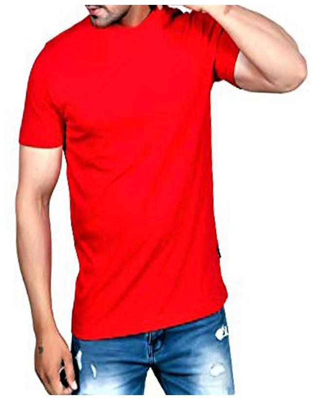 

Qamash Men Red Regular fit Cotton Round neck T-Shirt - Pack Of 1