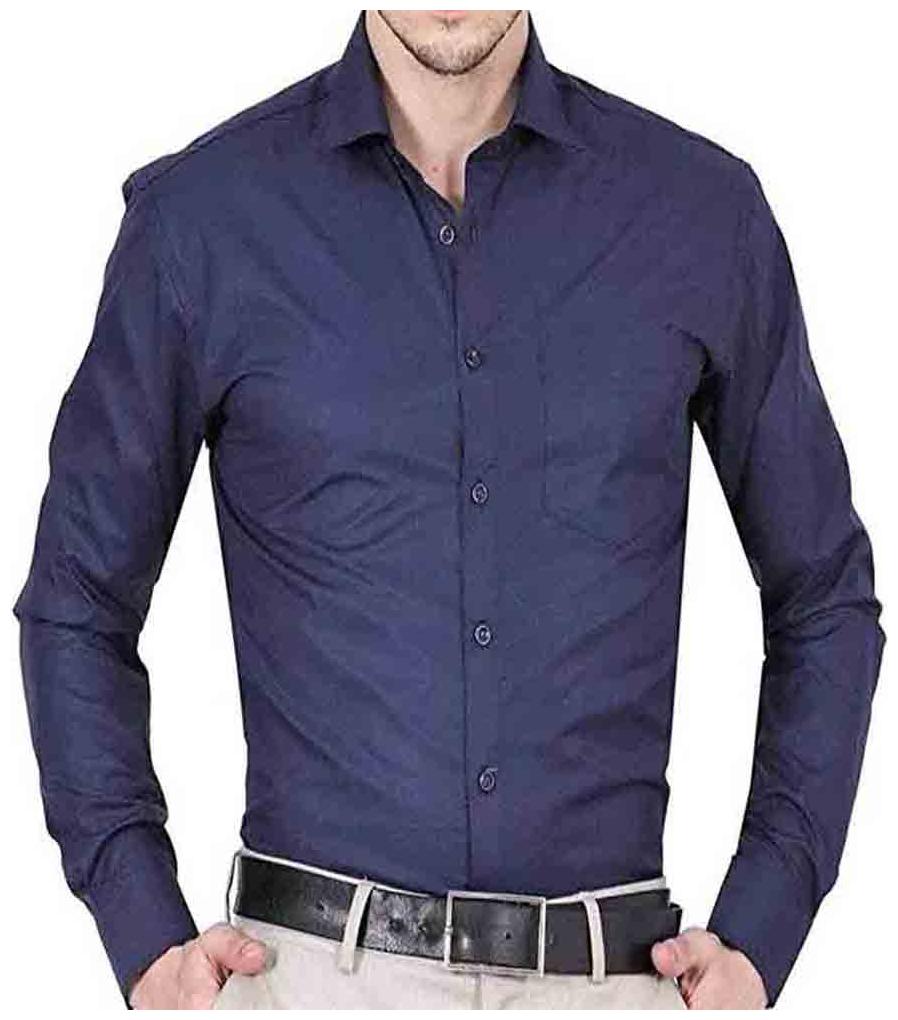 

Qamash Men Regular fit Formal Shirt - Blue