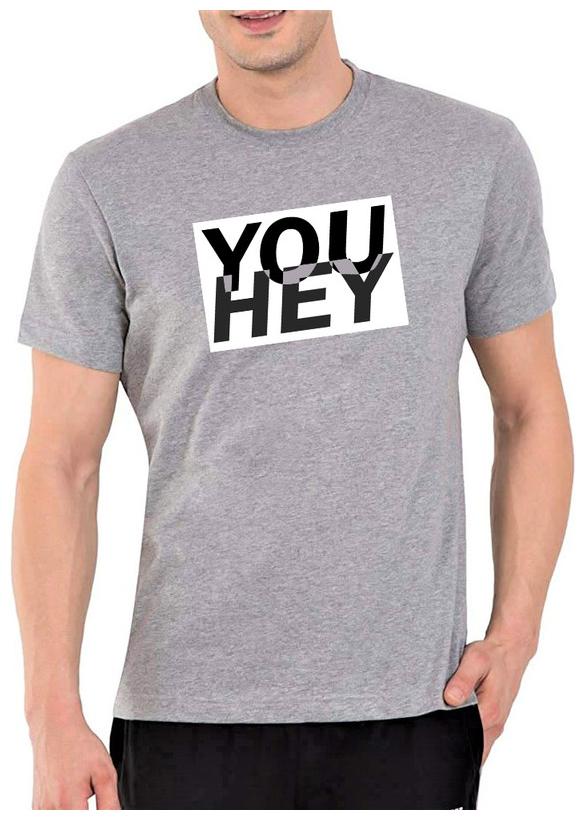 

Qamash Men Grey Regular fit Cotton Round neck T-Shirt - Pack Of 1