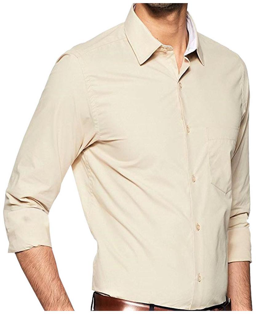 

Qamash Men Regular fit Formal Shirt - Brown