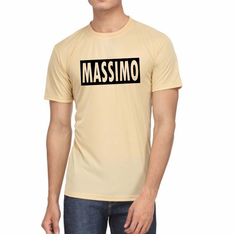 

Qamash Men Beige Regular fit Cotton Round neck T-Shirt - Pack Of 1