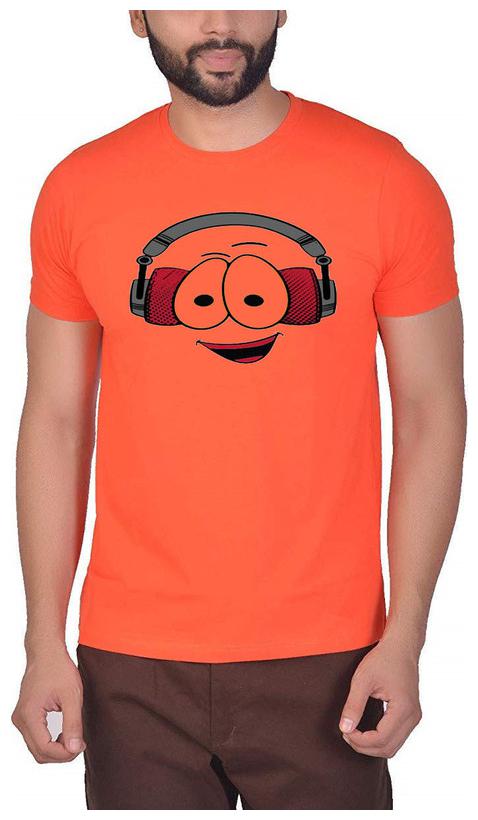 

Qamash Men Orange Regular fit Polyester Round neck T-Shirt - Pack Of 1