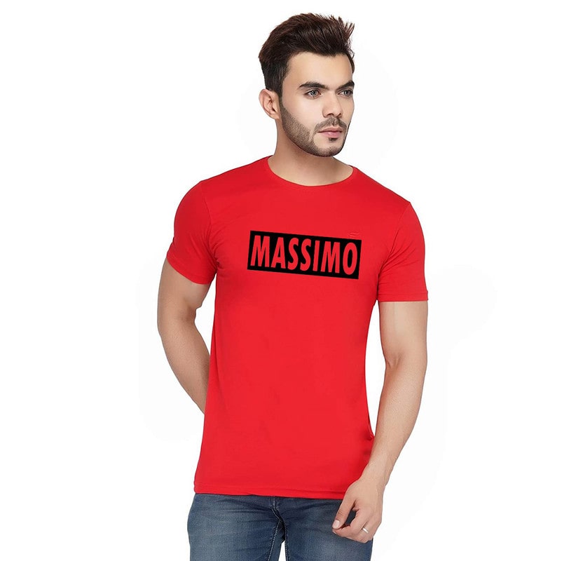 

Qamash Men Red Regular fit Cotton Round neck T-Shirt - Pack Of 1
