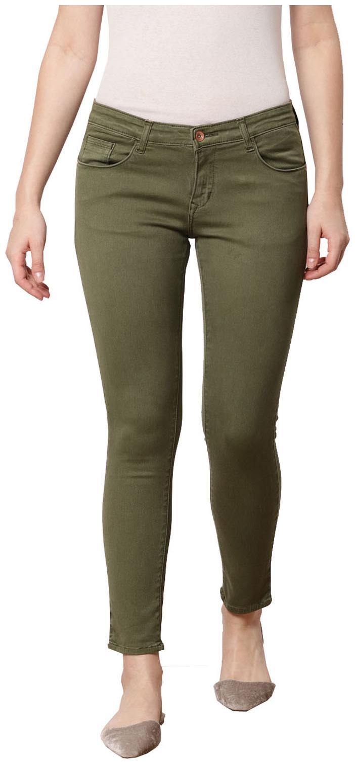 

Qamash Women Green Slim fit Jeans