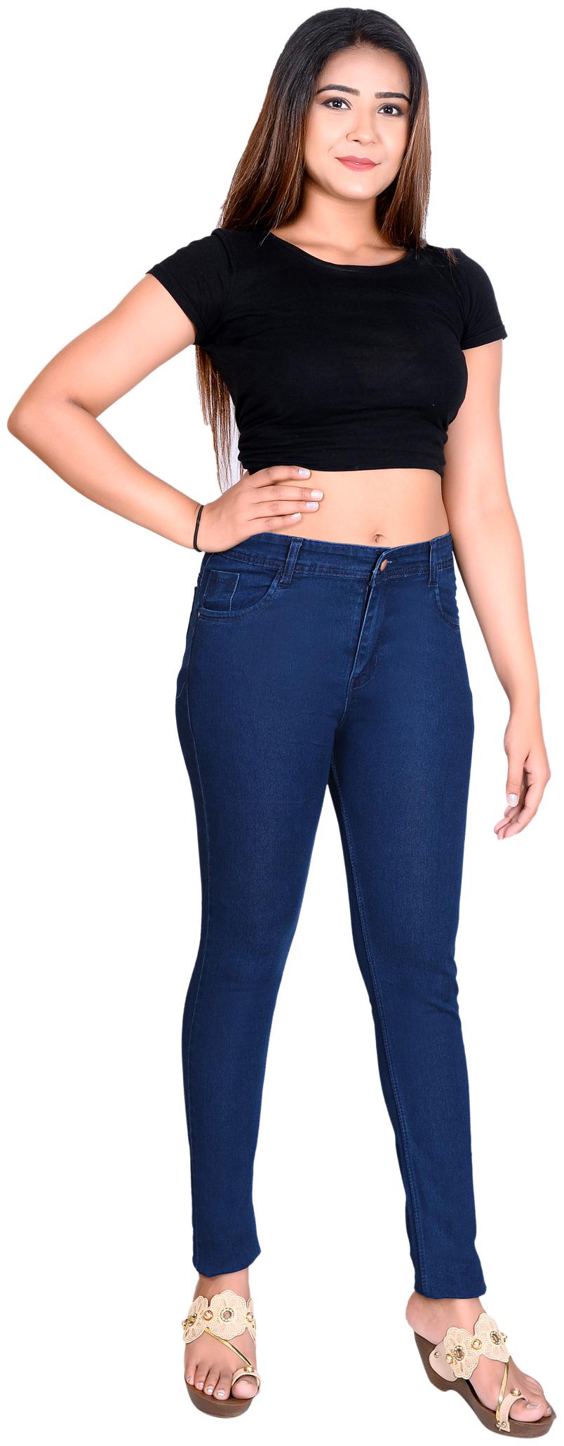 

QUEENIE Women Blue Slim fit Jeans