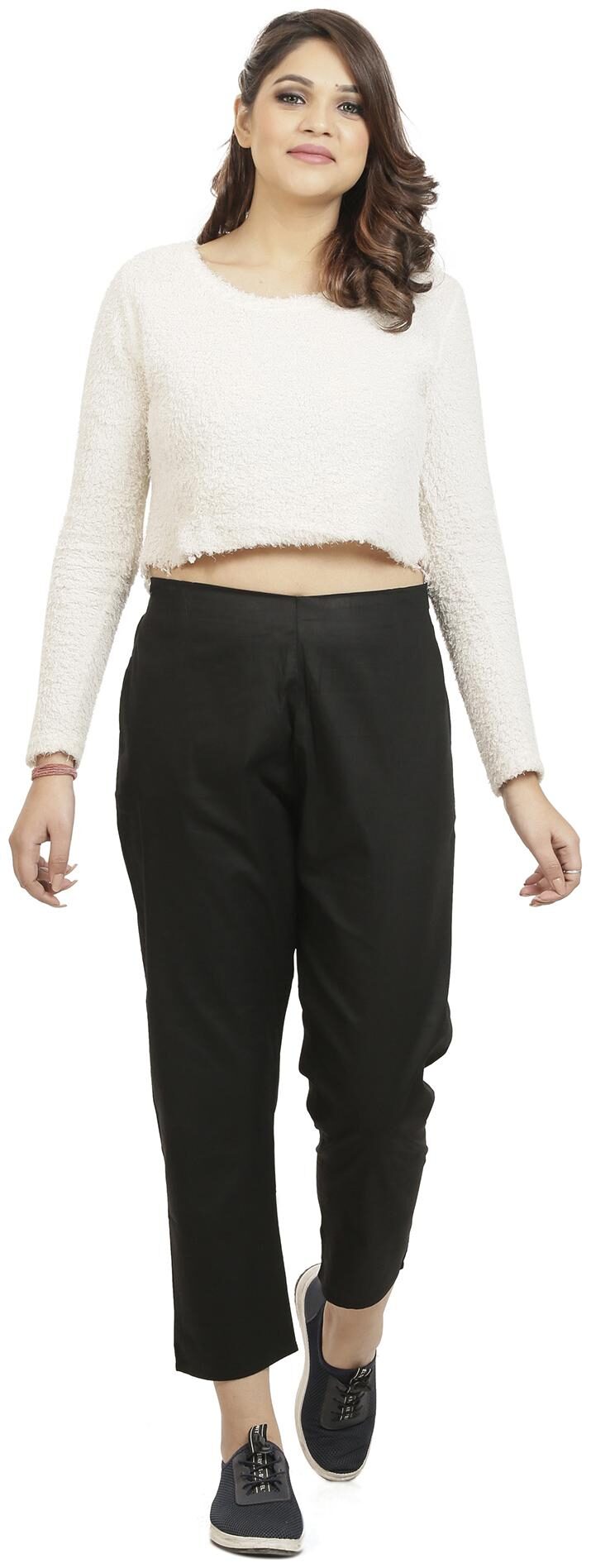 

Queenley Women Black Regular fit Regular pants