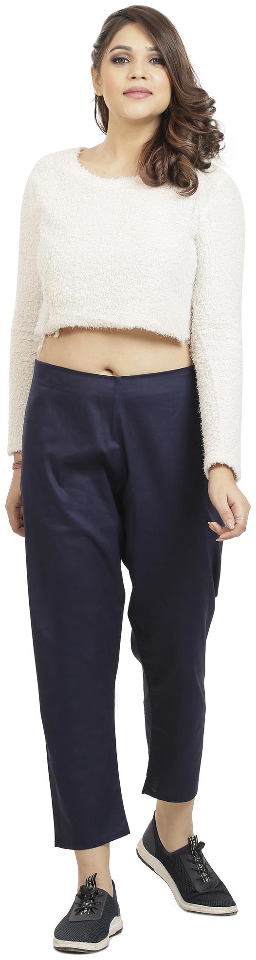 

Queenley Women Blue Regular fit Regular pants
