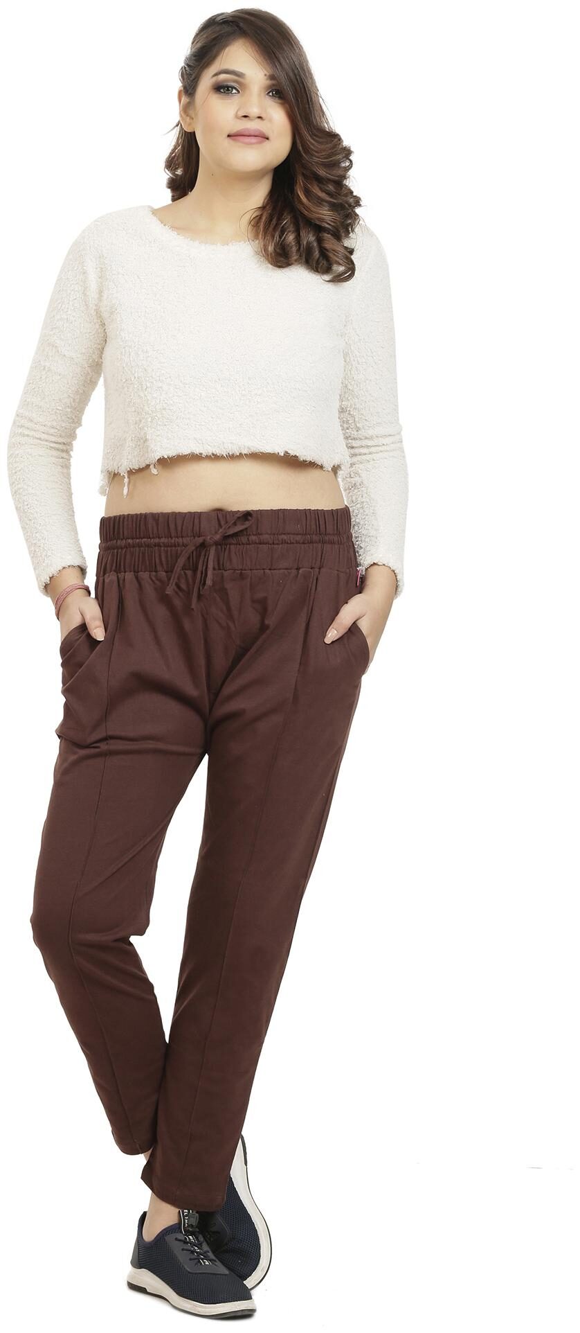 

Queenley Women Brown Regular fit Regular pants