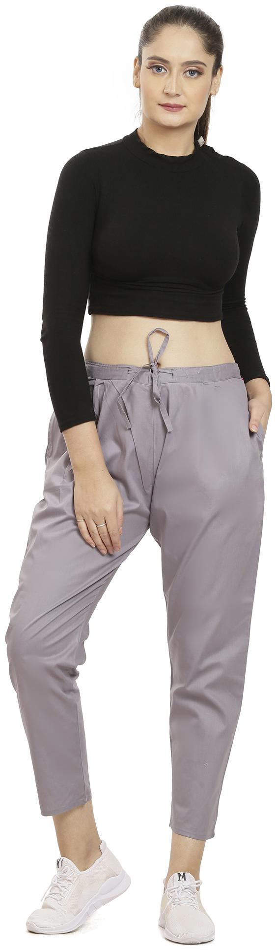 

Queenley Women Grey Regular fit Regular pants
