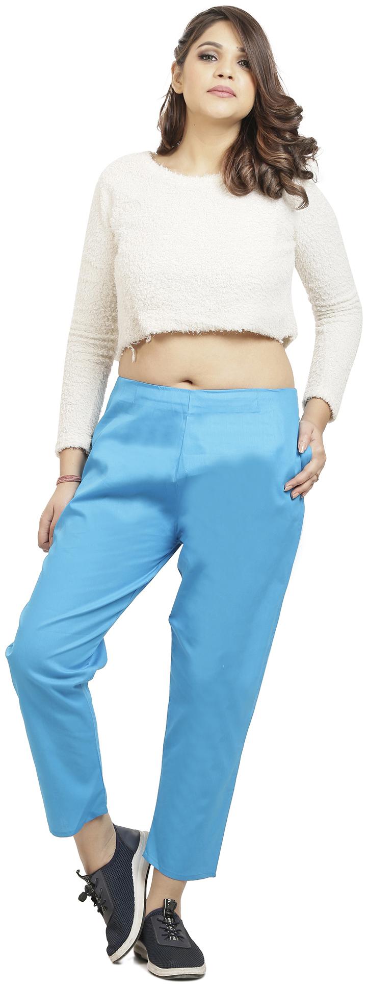 

Queenley Women Blue Regular fit Regular pants