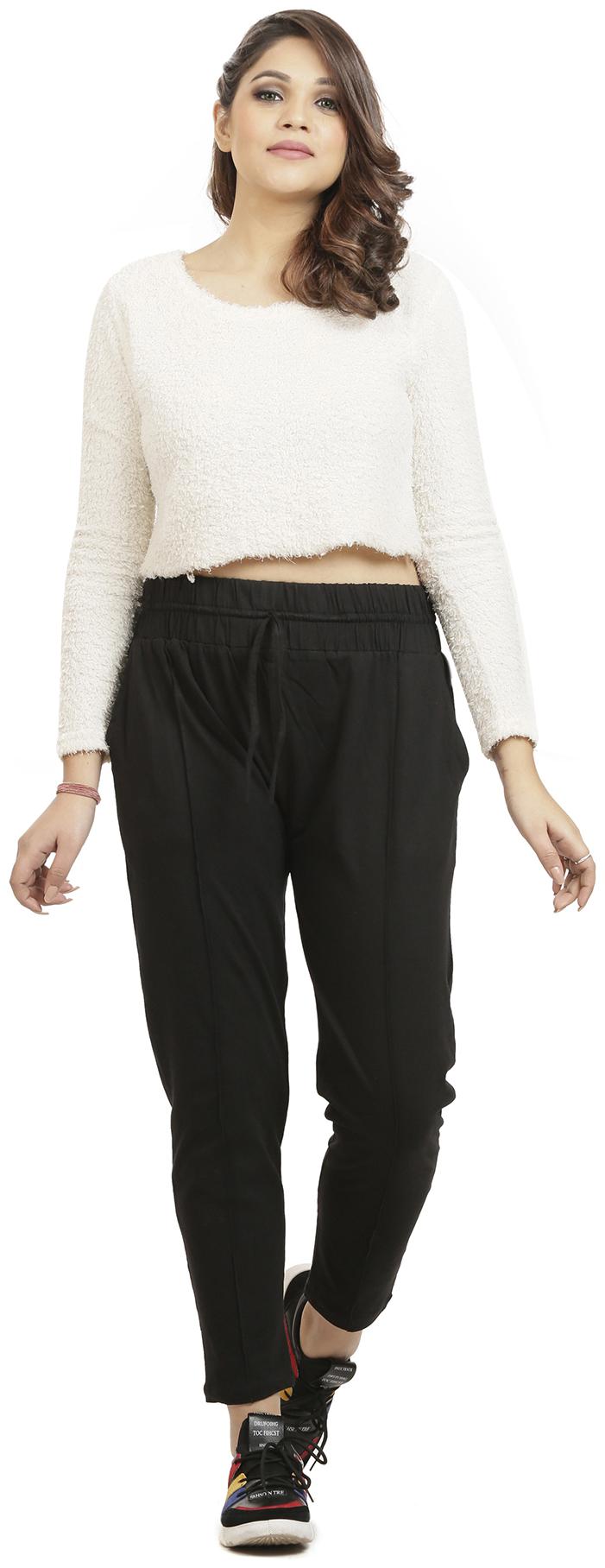 

Queenley Women Black Regular fit Regular pants