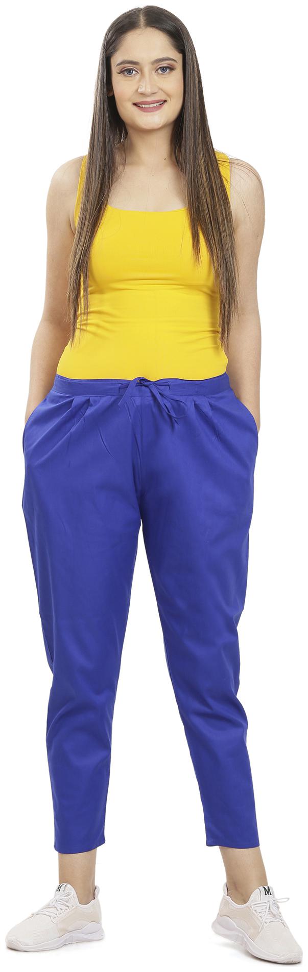 

Queenley Women Blue Regular fit Regular pants