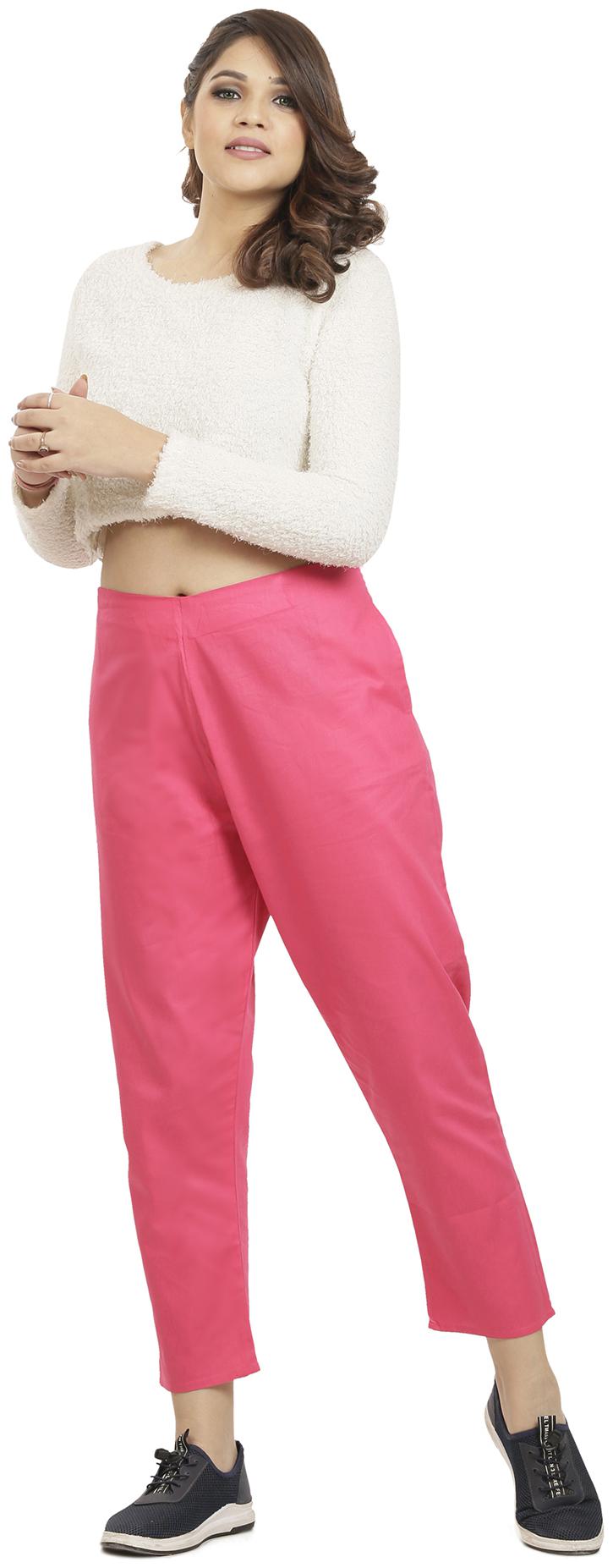 

Queenley Women Pink Regular fit Regular pants