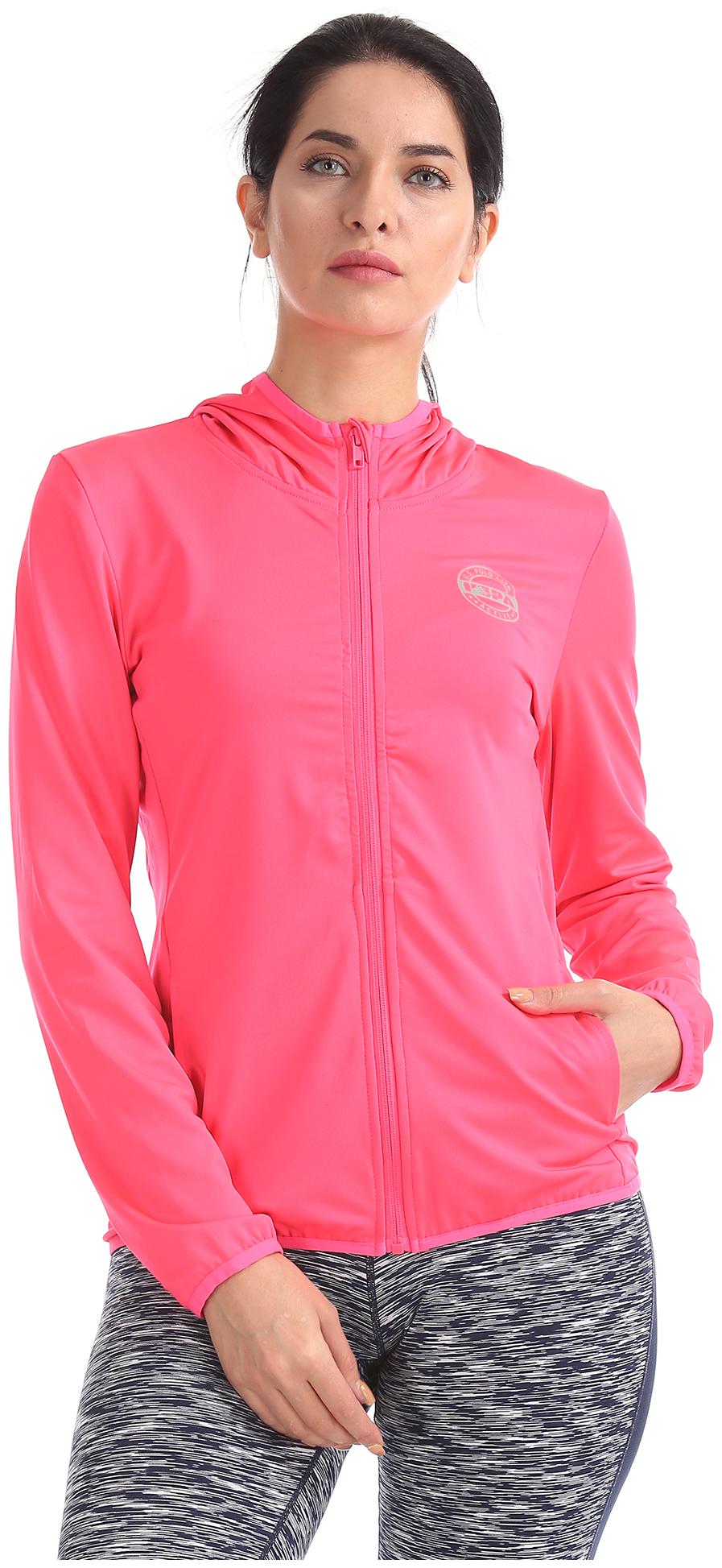

U S Polo Assn Women Solid Sweatshirt - Pink