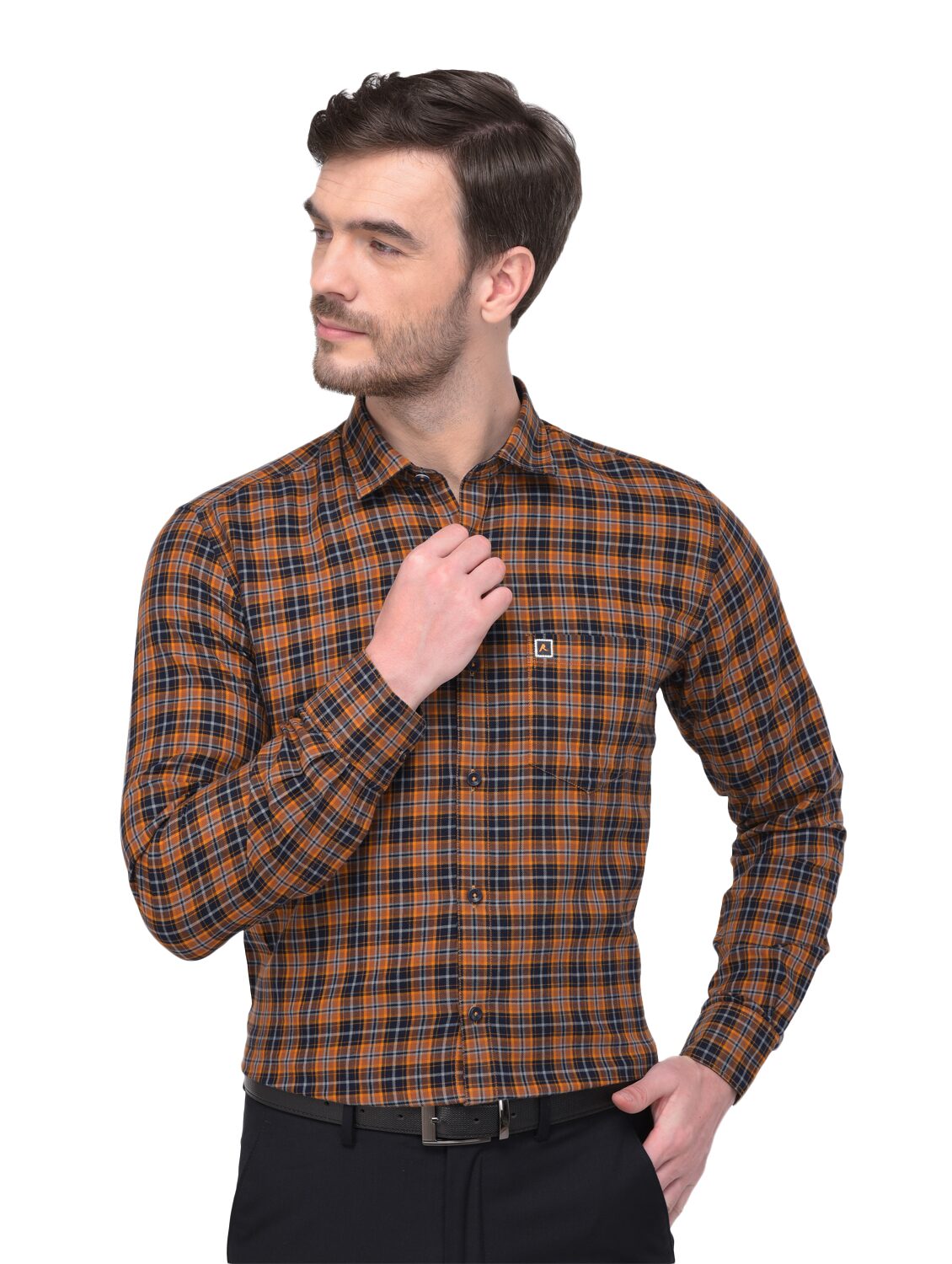 

R APPARELS Men Multi Checked Regular Fit Casual Shirt
