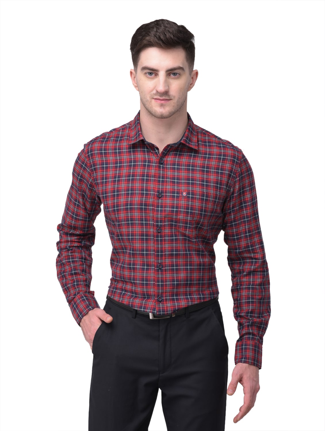 

R APPARELS Men Multi Checked Regular Fit Casual Shirt