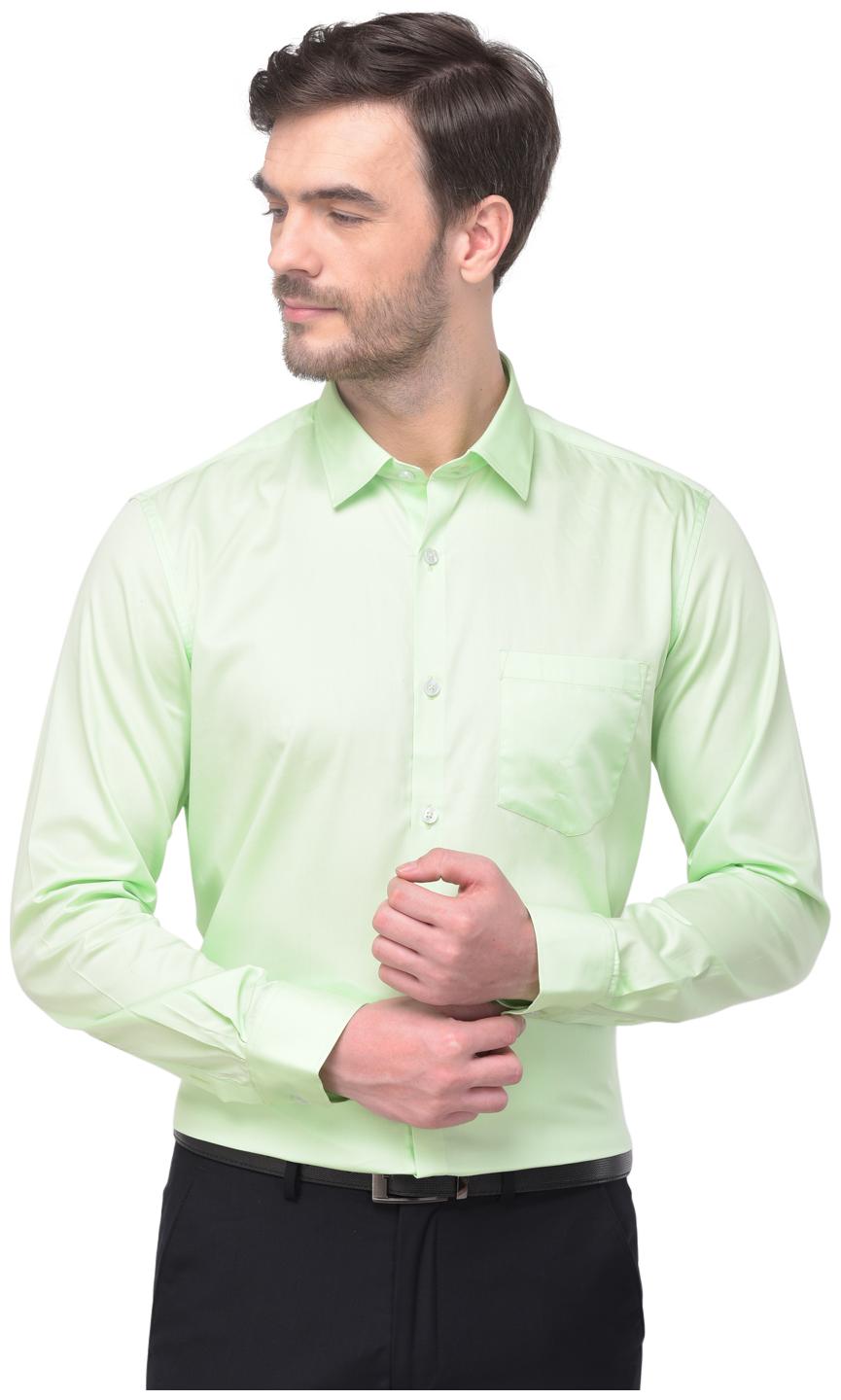 

R APPARELS Men Regular fit Formal Shirt - Green