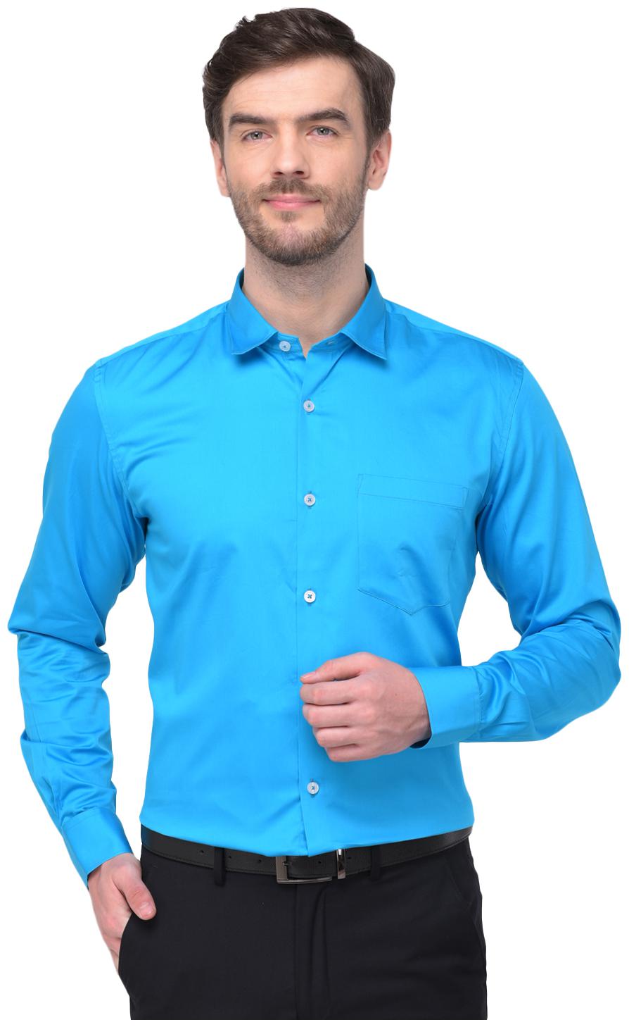 

R APPARELS Men Regular fit Formal Shirt - Blue
