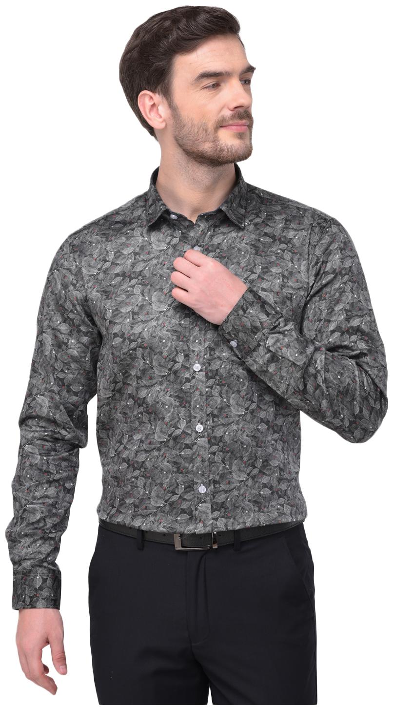 

R APPARELS Men Grey Printed Regular Fit Casual Shirt