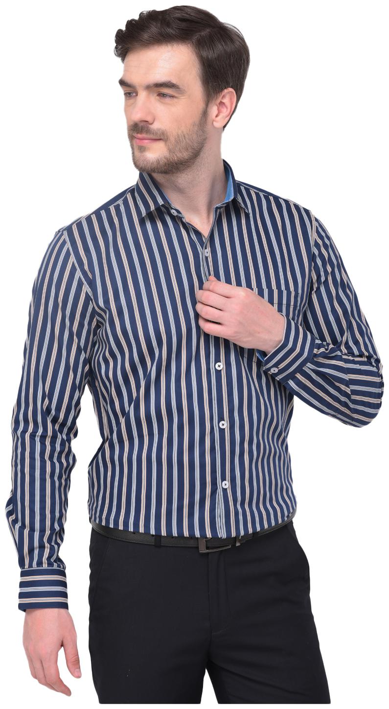 

R APPARELS Men Regular fit Formal Shirt - Blue