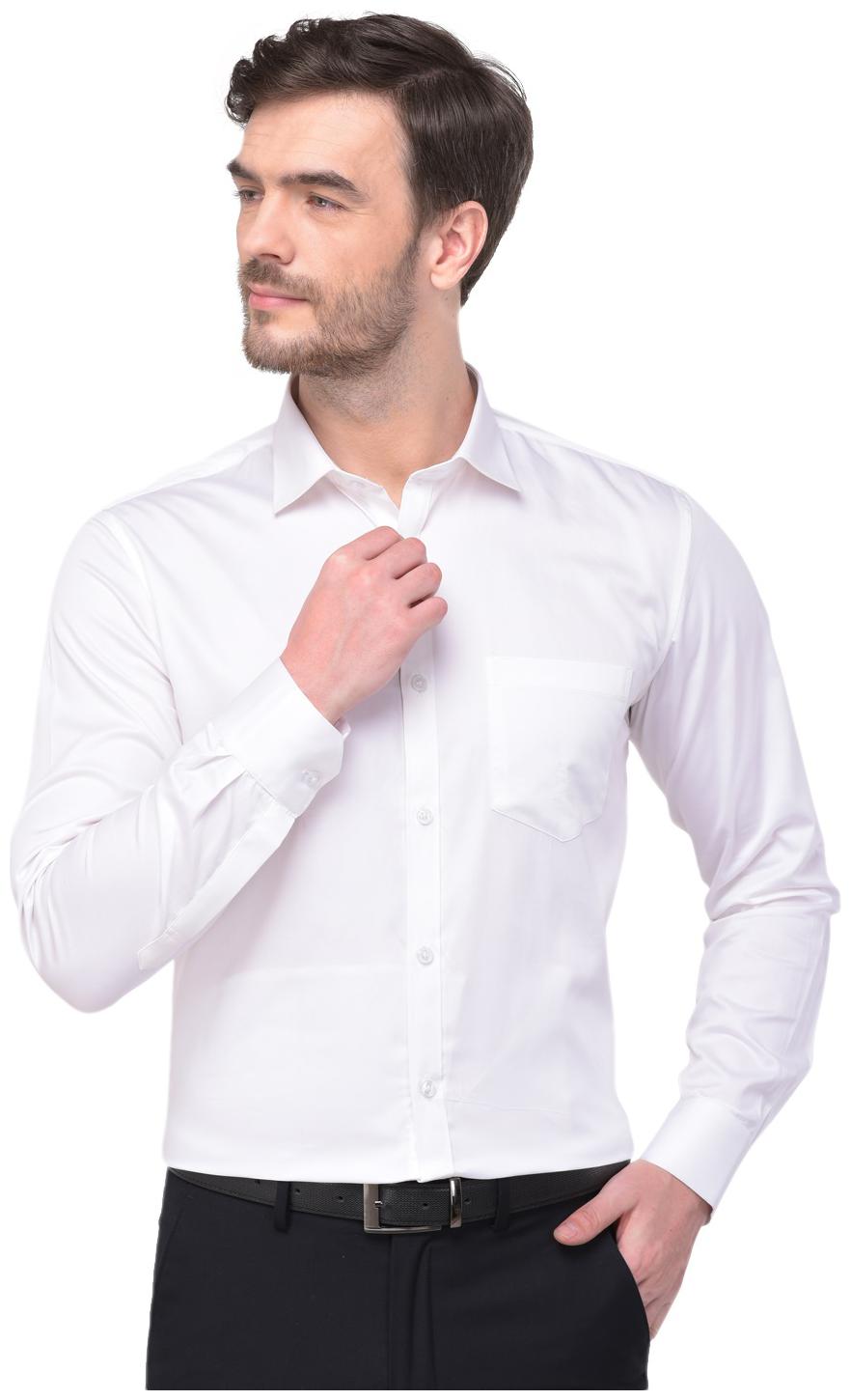

R APPARELS Men Regular fit Formal Shirt - White